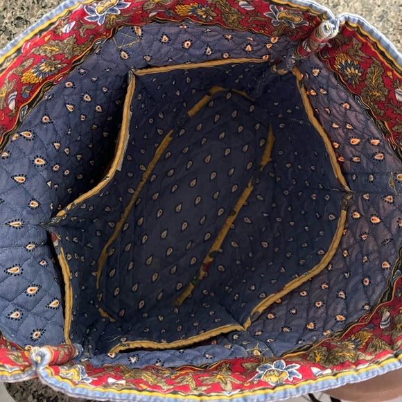 ⭐️vintage⭐️ Vera Bradley retired French yellow large tote - Picture 5 of 7